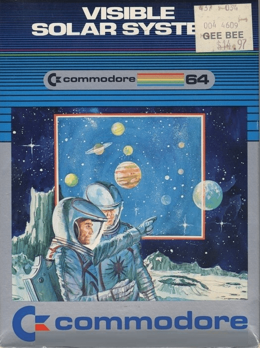 Visible Solar System box art for Commodore 64